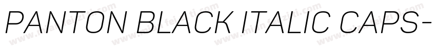 Panton Black italic Caps字体转换